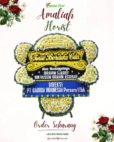 Papan Bunga Duka di Kebojongan